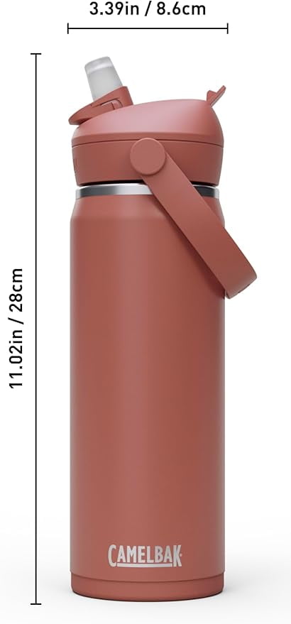 CamelBak Thrive™ Flip Straw Insulated Stainless Steel Water Bottle, 20oz, Moss M363K