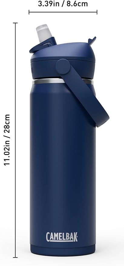 CamelBak Thrive™ Flip Straw Insulated Stainless Steel Water Bottle, 20oz, Moss M363K