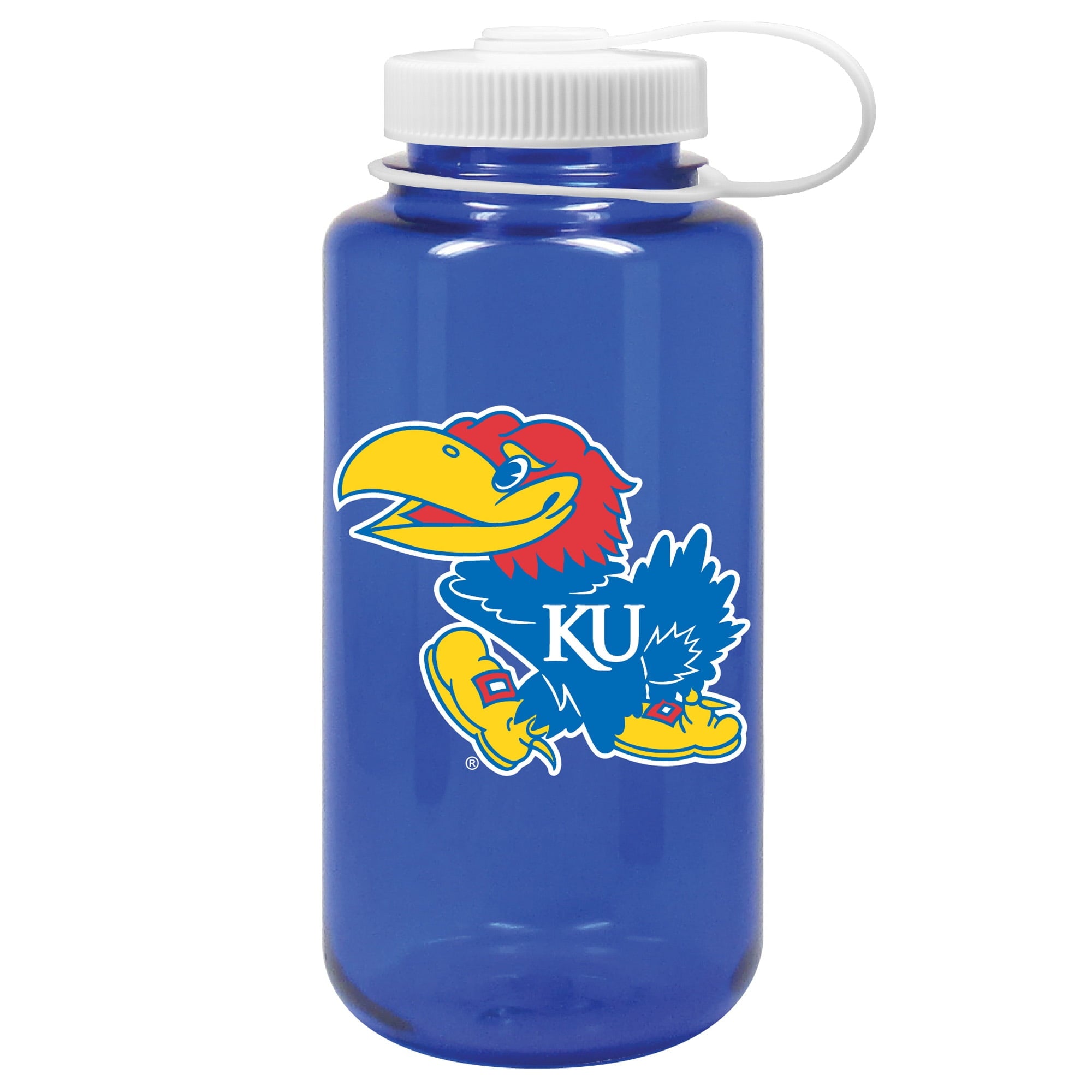 Royal Kansas Jayhawks 32oz. Nalgene Sustainable Wide Mouth Water Bottle M172M