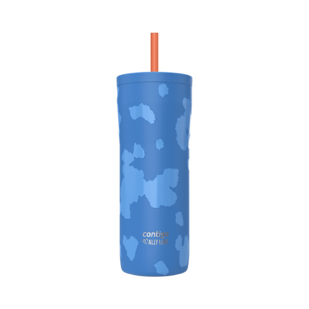 Contigo x Ally Love Streeterville 2.0 Stainless Steel Tumbler with Straw, 24 oz, Stellar Jay M112S