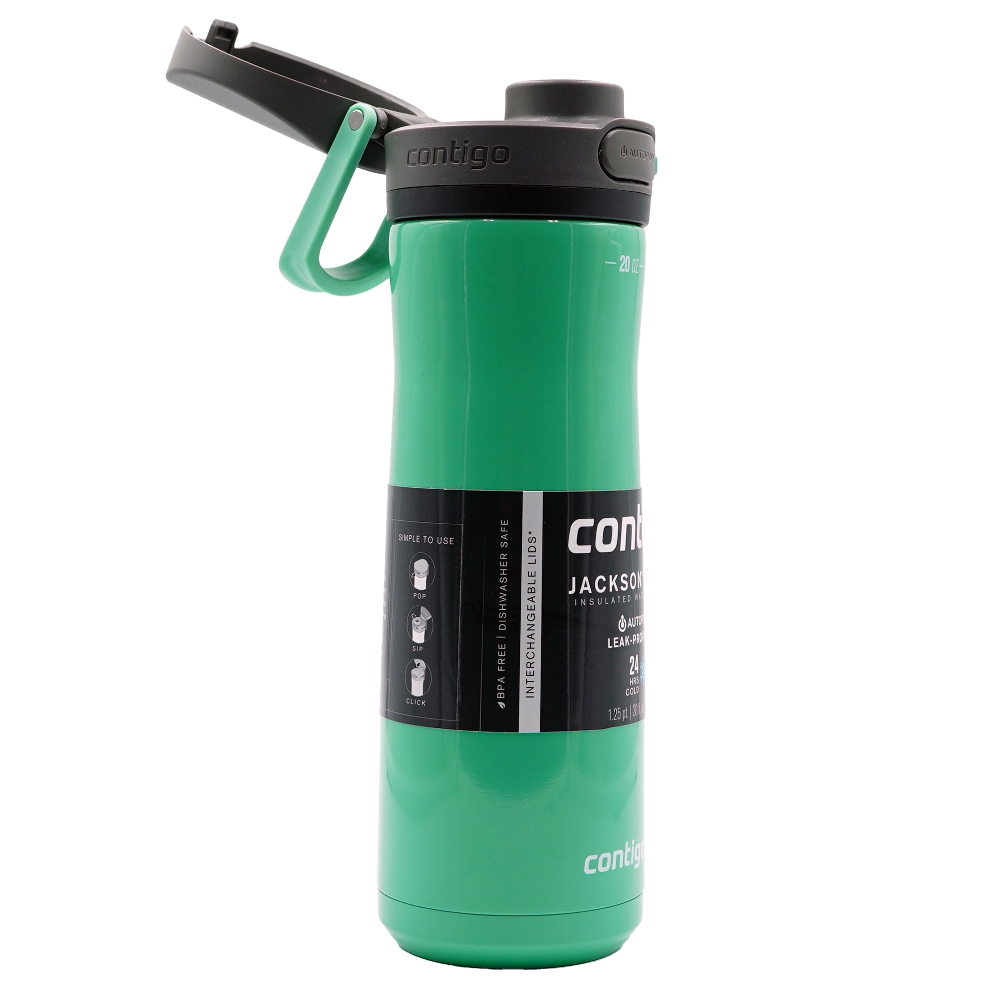 Contigo 20 oz. Jackson Chill 2.0 Water Bottle - Stainless Steel w/Licorice M59S