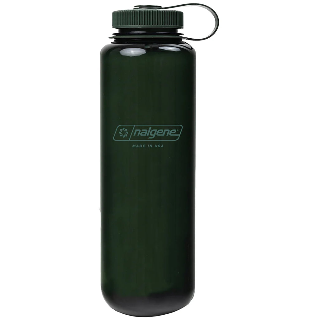 Nalgene Sustain Tritan BPA-Free Water Bottle Made with Material Derived from 50% Plastic Waste (using ISCC certified mass balance), 48 OZ, Wide Mouth, Blue M147S