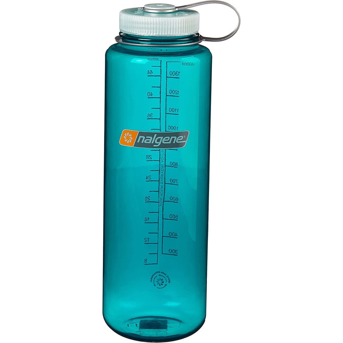 Nalgene Sustain Tritan BPA-Free Water Bottle Made with Material Derived from 50% Plastic Waste (using ISCC certified mass balance), 48 OZ, Wide Mouth, Blue M147S