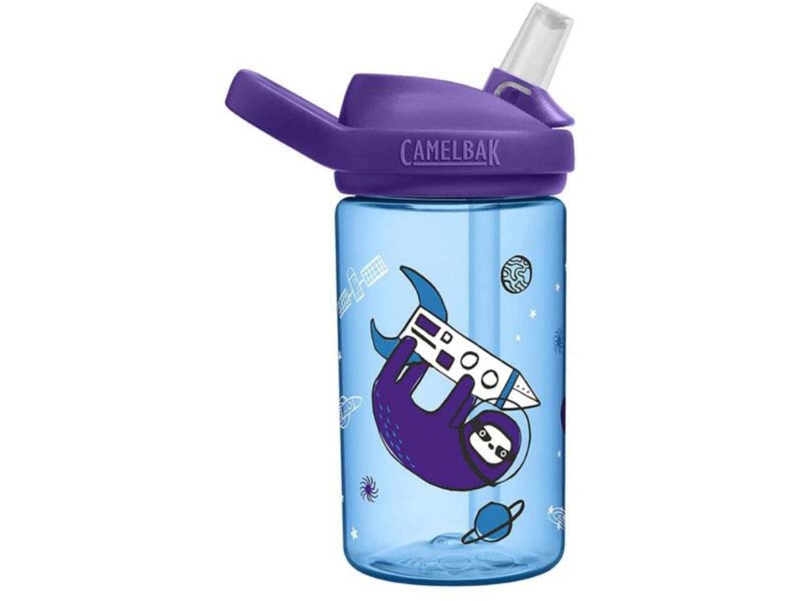 Camelbak Eddy+ Kids 14oz Water Bottle with Flip Straw, Sloths in Space M334N