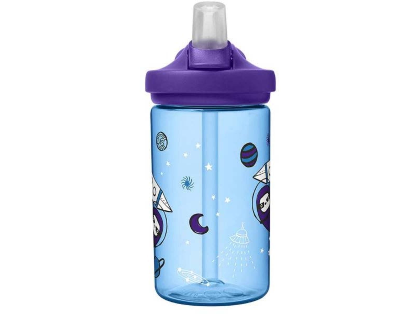 Camelbak Eddy+ Kids 14oz Water Bottle with Flip Straw, Sloths in Space M334N