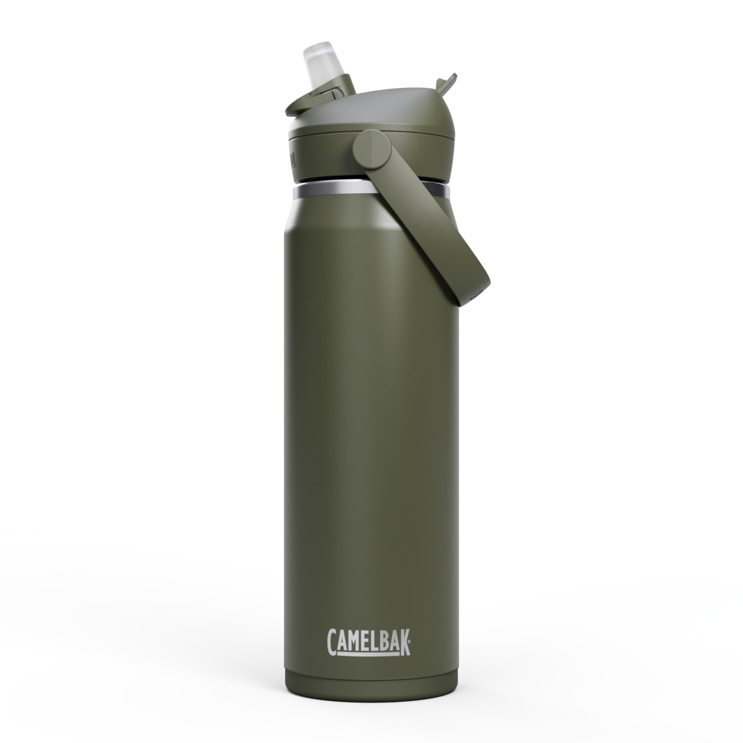 CamelBak Thrive™ Flip Straw Insulated Stainless Steel Water Bottle, 25 oz, Sierra Red M340L