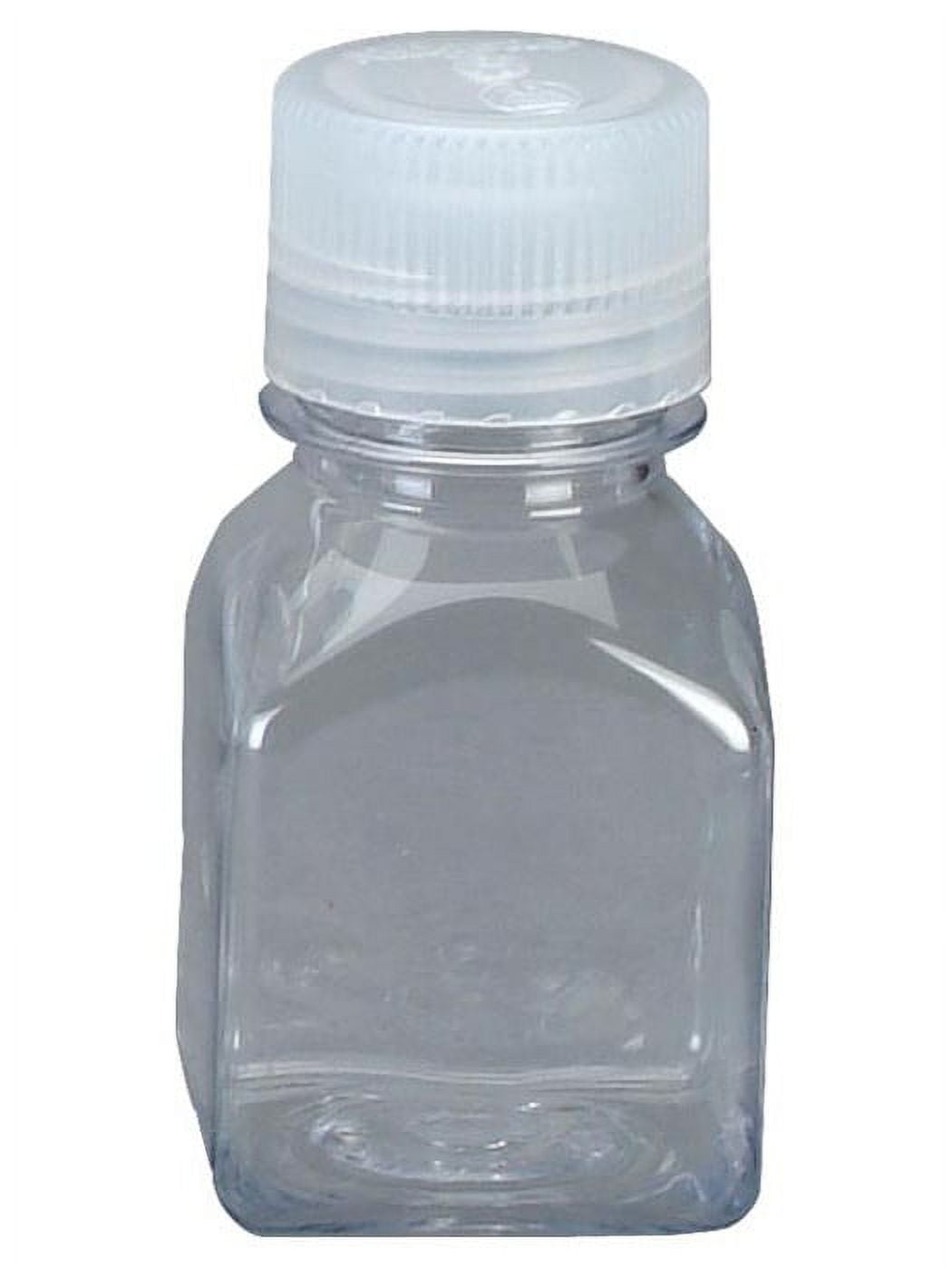 Nalgene Transparent Lexan Polycarbonate Square Storage Bottle - 8 oz. - Clear M184Q
