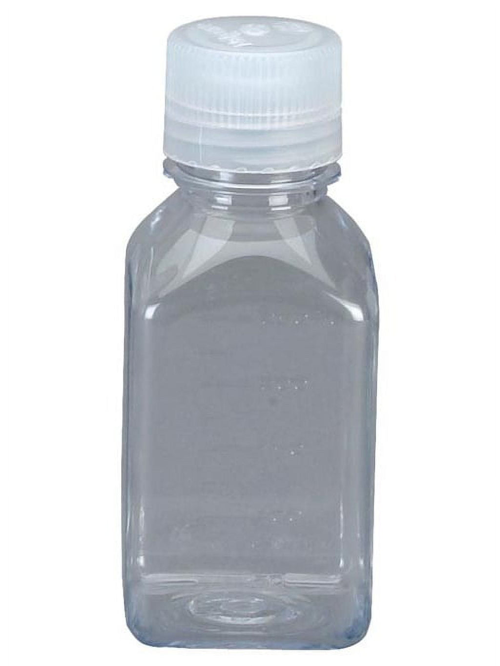 Nalgene Transparent Lexan Polycarbonate Square Storage Bottle - 8 oz. - Clear M184Q