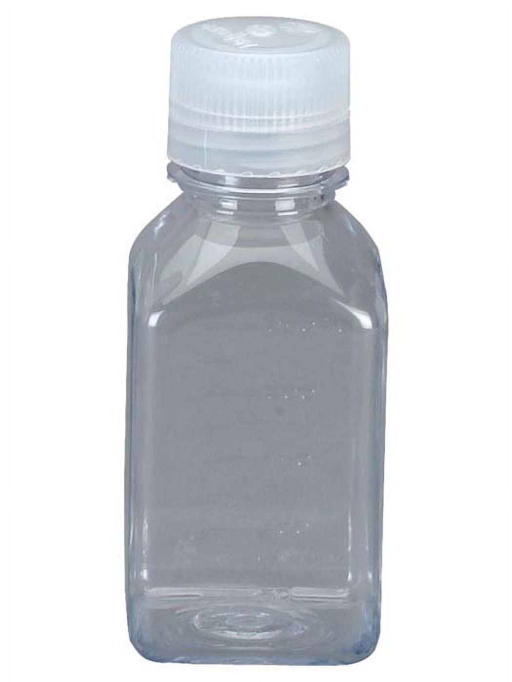 Nalgene Transparent Lexan Polycarbonate Square Storage Bottle - 8 oz. - Clear M184Q