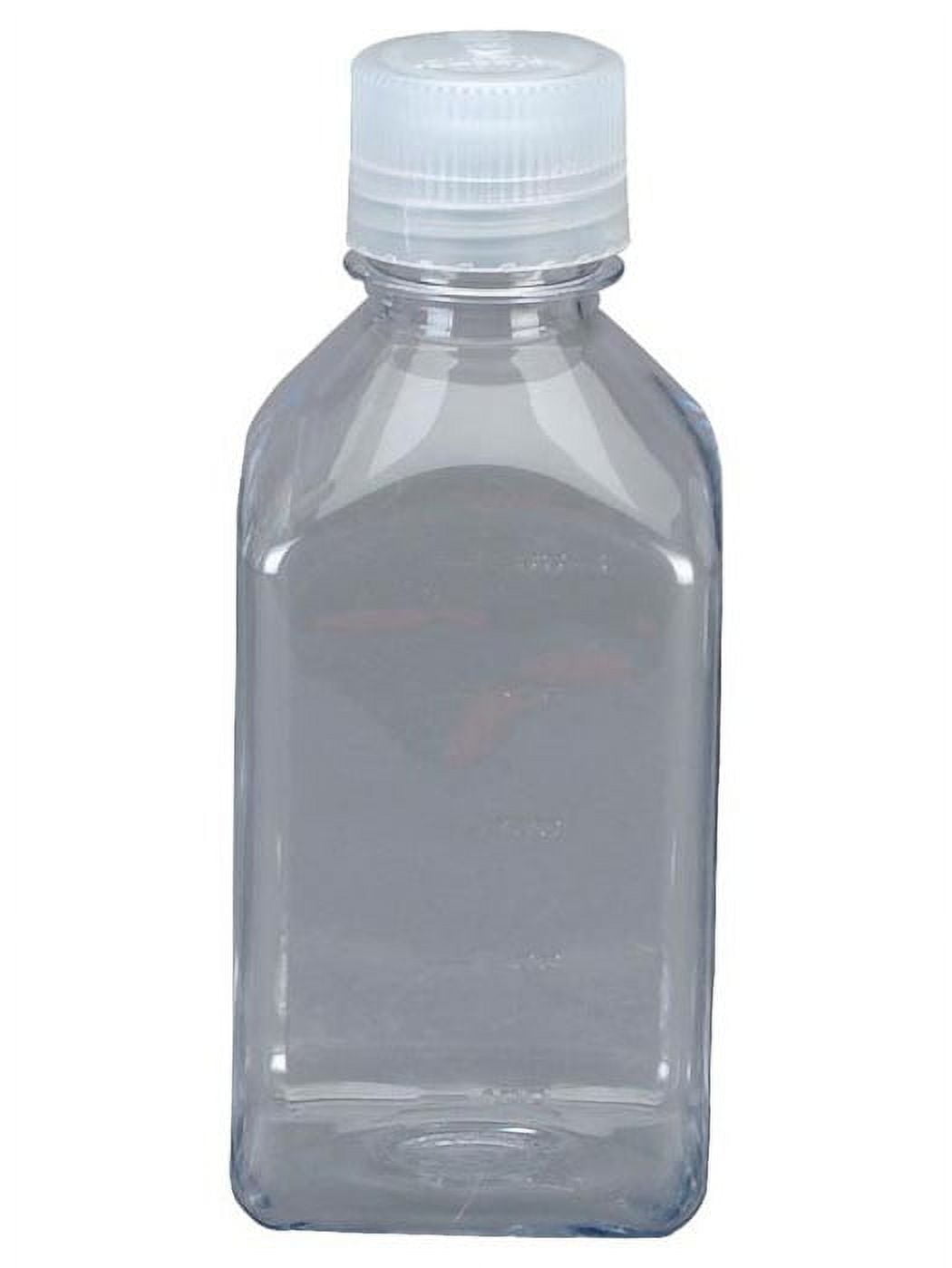 Nalgene Transparent Lexan Polycarbonate Square Storage Bottle - 8 oz. - Clear M184Q