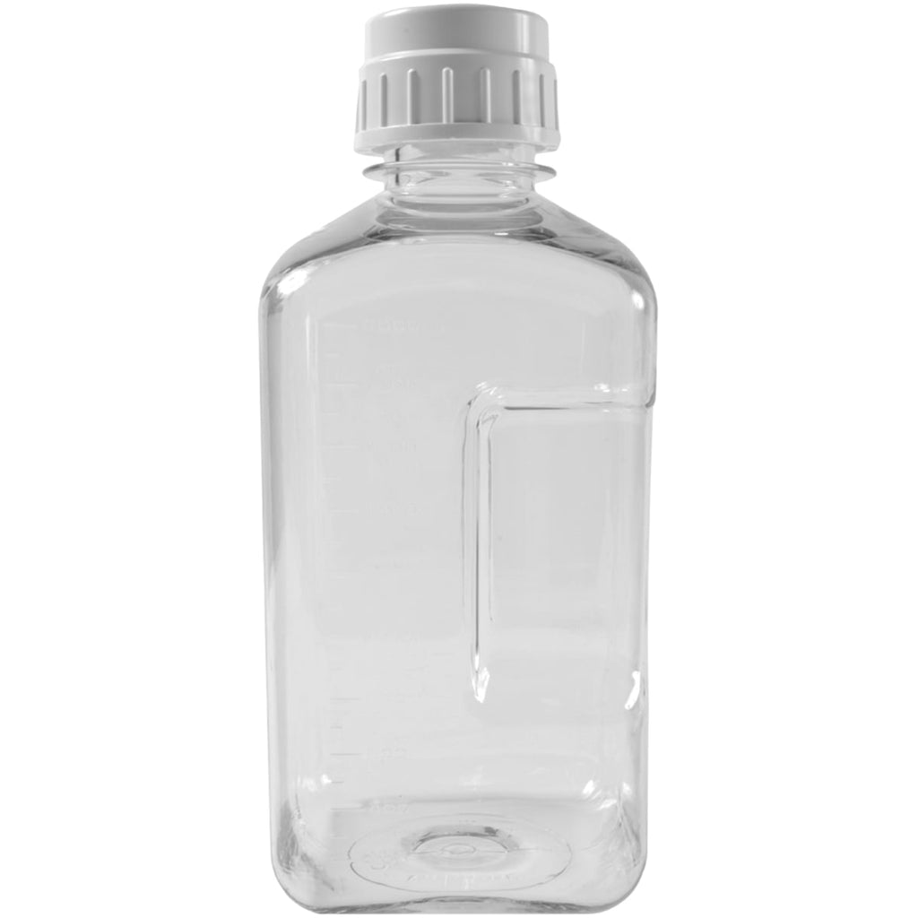 Nalgene Transparent Lexan Polycarbonate Square Storage Bottle - 8 oz. - Clear M184Q