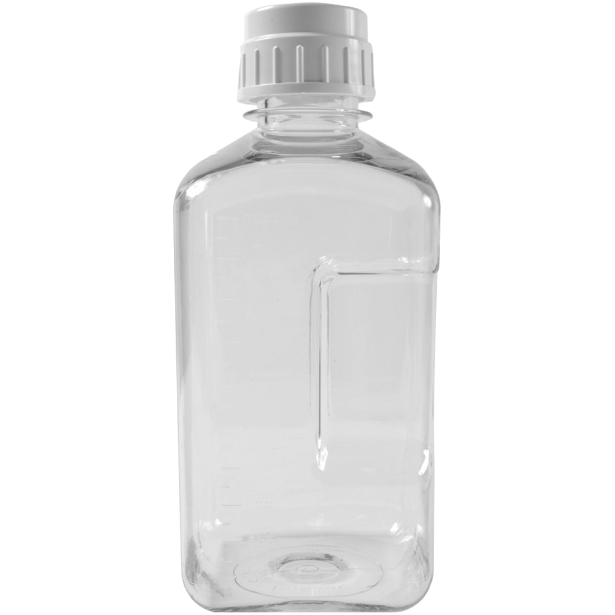 Nalgene Transparent Lexan Polycarbonate Square Storage Bottle - 8 oz. - Clear M184Q