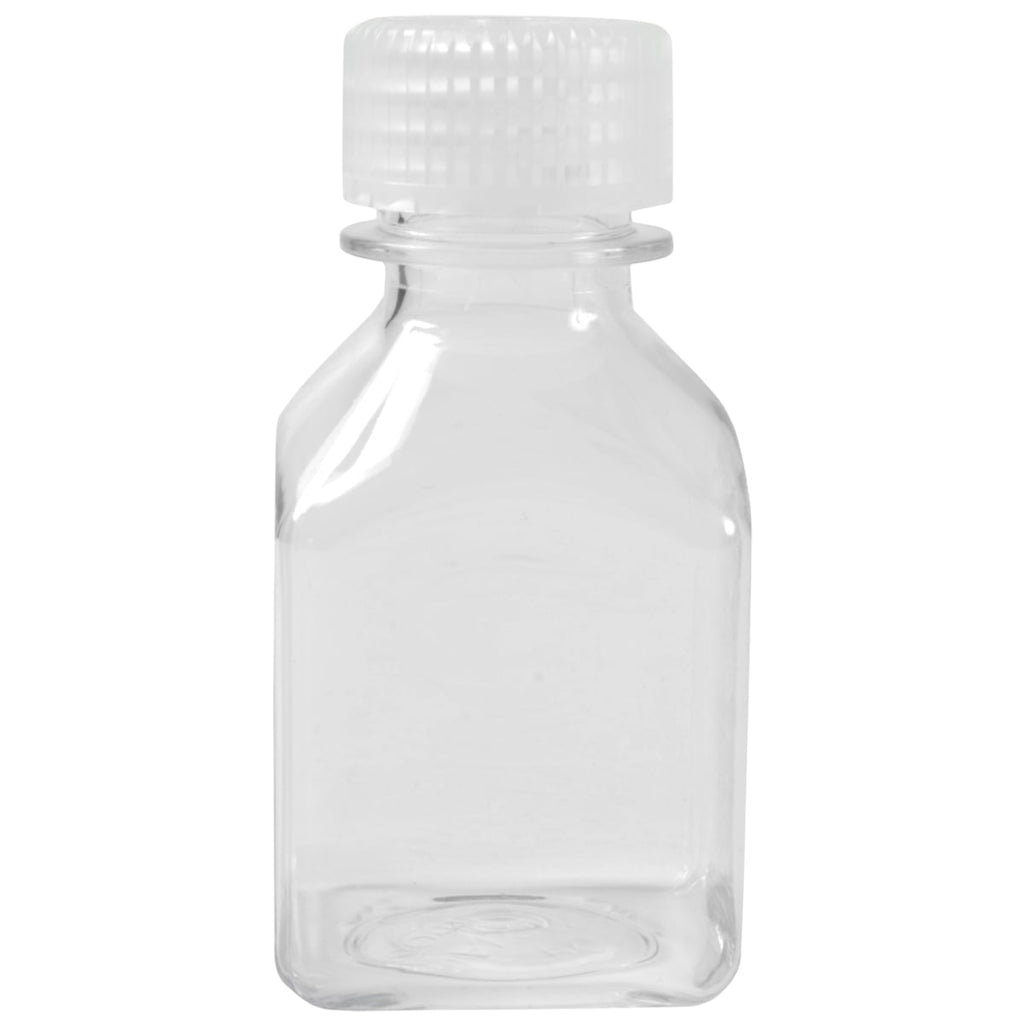 Nalgene Transparent Lexan Polycarbonate Square Storage Bottle - 8 oz. - Clear M184Q
