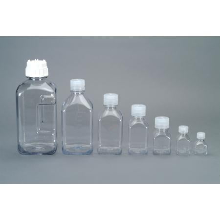 Nalgene Transparent Lexan Polycarbonate Square Storage Bottle - 8 oz. - Clear M184Q