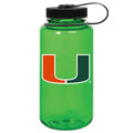 Green Miami Hurricanes 32oz. Nalgene Sustainable Wide Mouth Water Bottle M159Z