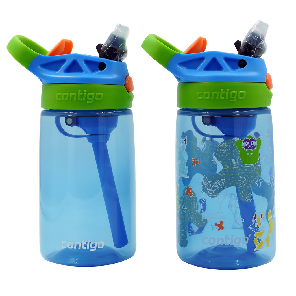 Contigo Kid's 14 oz. Aubrey Water Bottle 2-Pack - Bunnies/Frog M22F