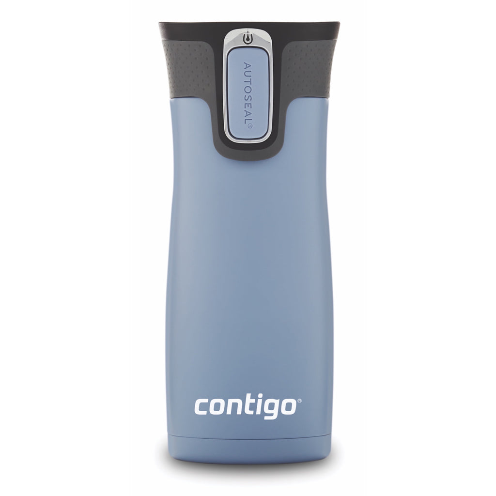 Contigo AUTOSEAL West Loop 2.0 Travel Mug, 16 oz., Stainless Steel with Black Button M98B