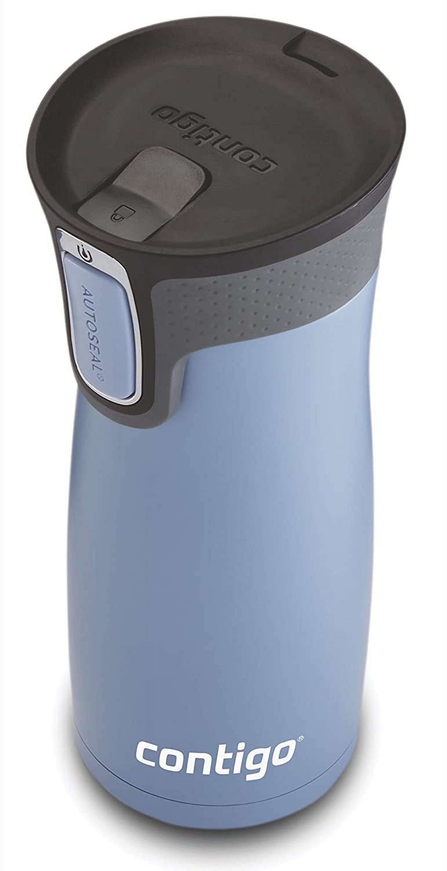 Contigo AUTOSEAL West Loop 2.0 Travel Mug, 16 oz., Stainless Steel with Black Button M98B