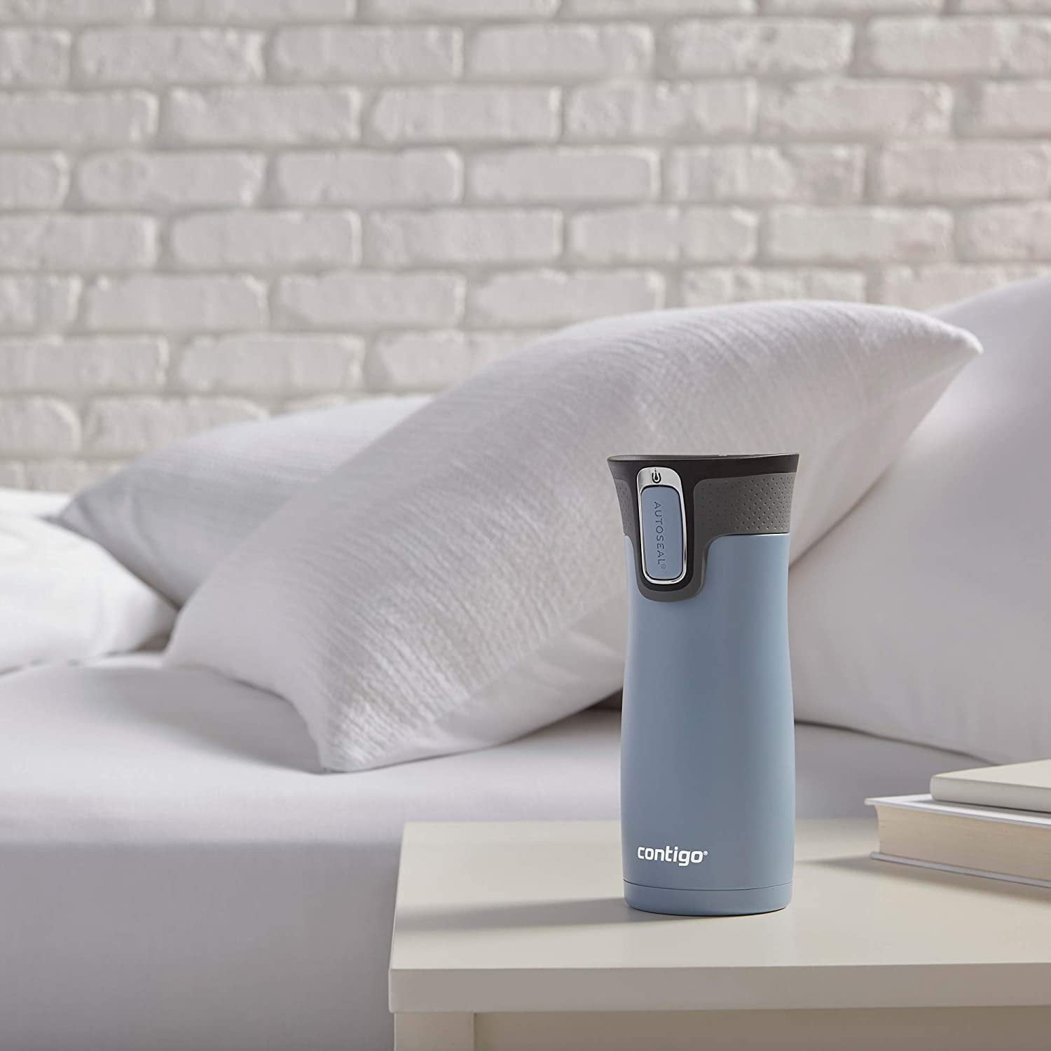 Contigo AUTOSEAL West Loop 2.0 Travel Mug, 16 oz., Stainless Steel with Black Button M98B