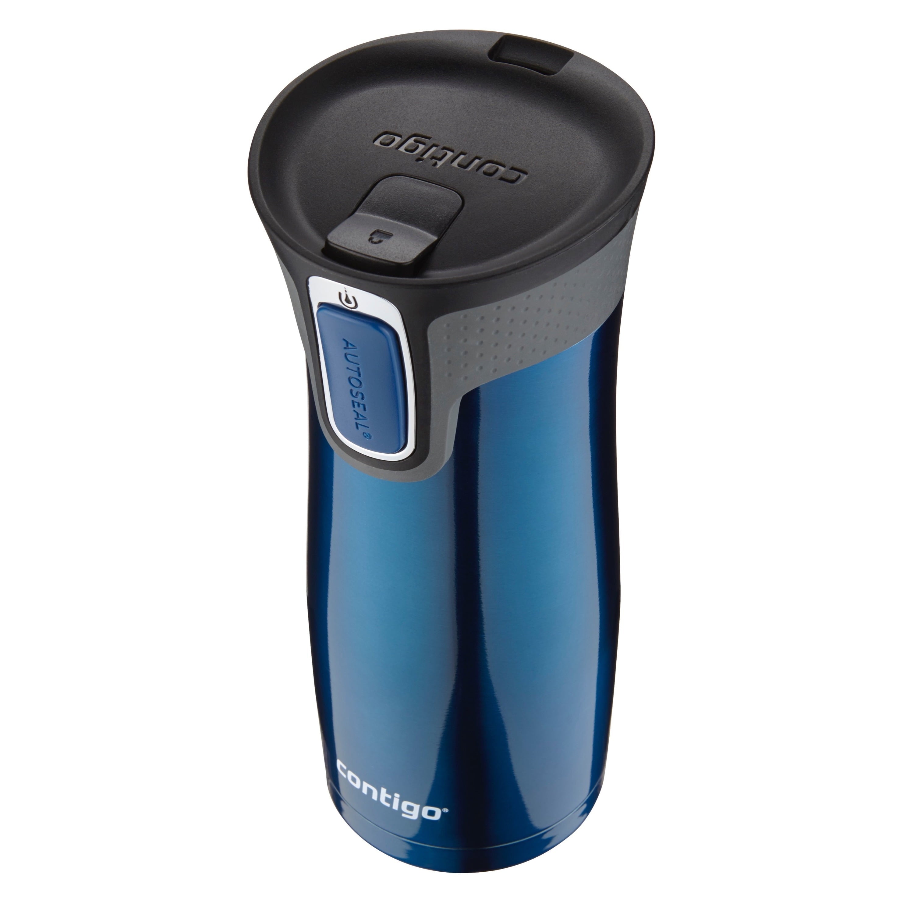 Contigo AUTOSEAL West Loop 2.0 Travel Mug, 16 oz., Stainless Steel with Black Button M98B