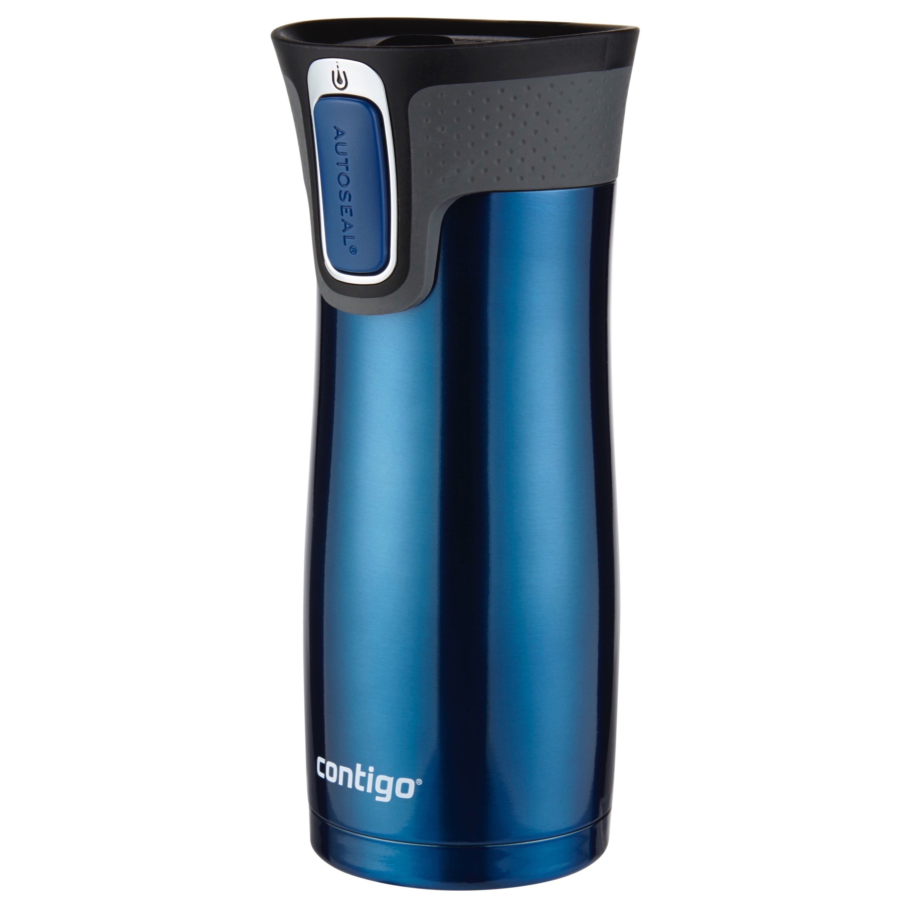 Contigo AUTOSEAL West Loop 2.0 Travel Mug, 16 oz., Stainless Steel with Black Button M98B