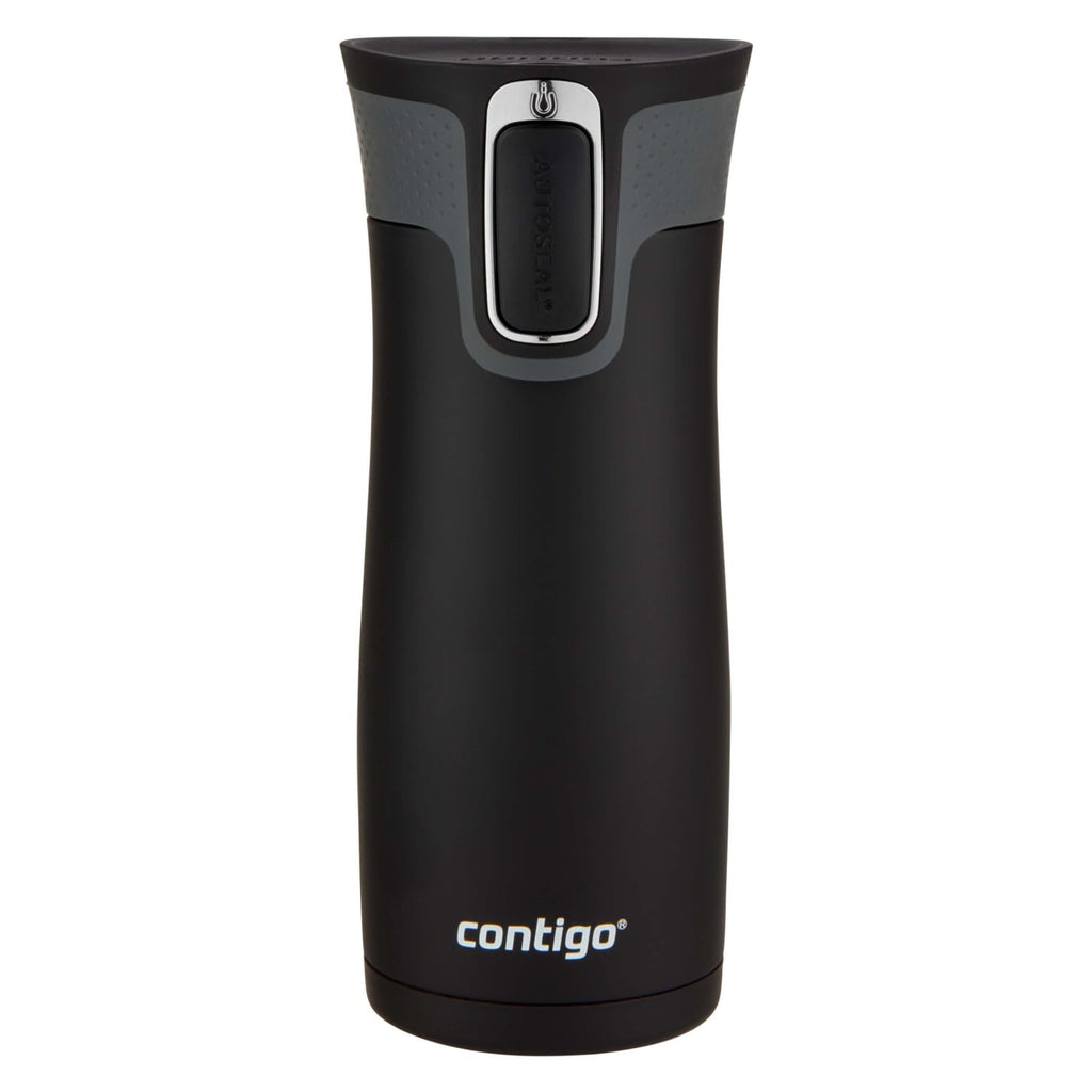 Contigo AUTOSEAL West Loop 2.0 Travel Mug, 16 oz., Stainless Steel with Black Button M98B