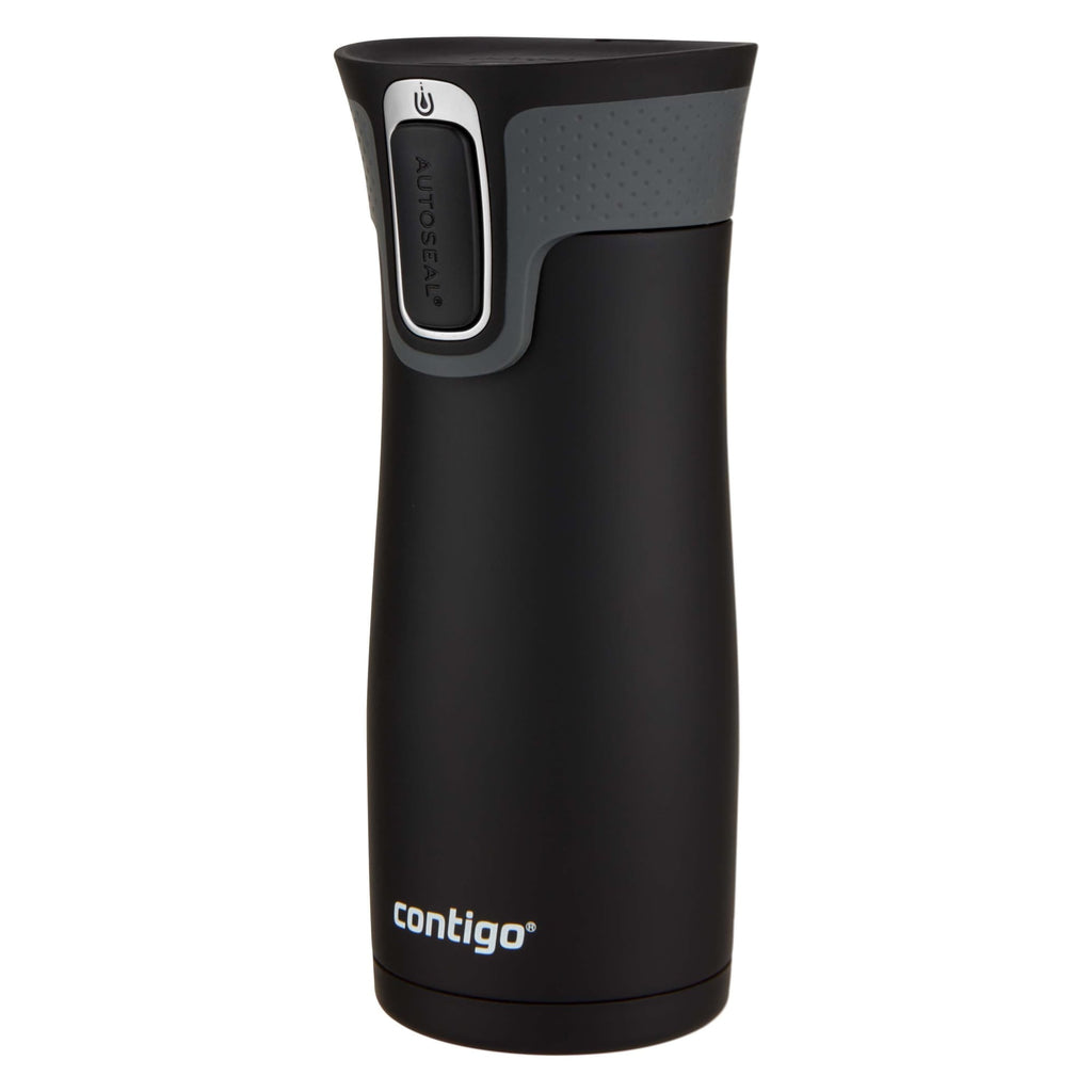 Contigo AUTOSEAL West Loop 2.0 Travel Mug, 16 oz., Stainless Steel with Black Button M98B