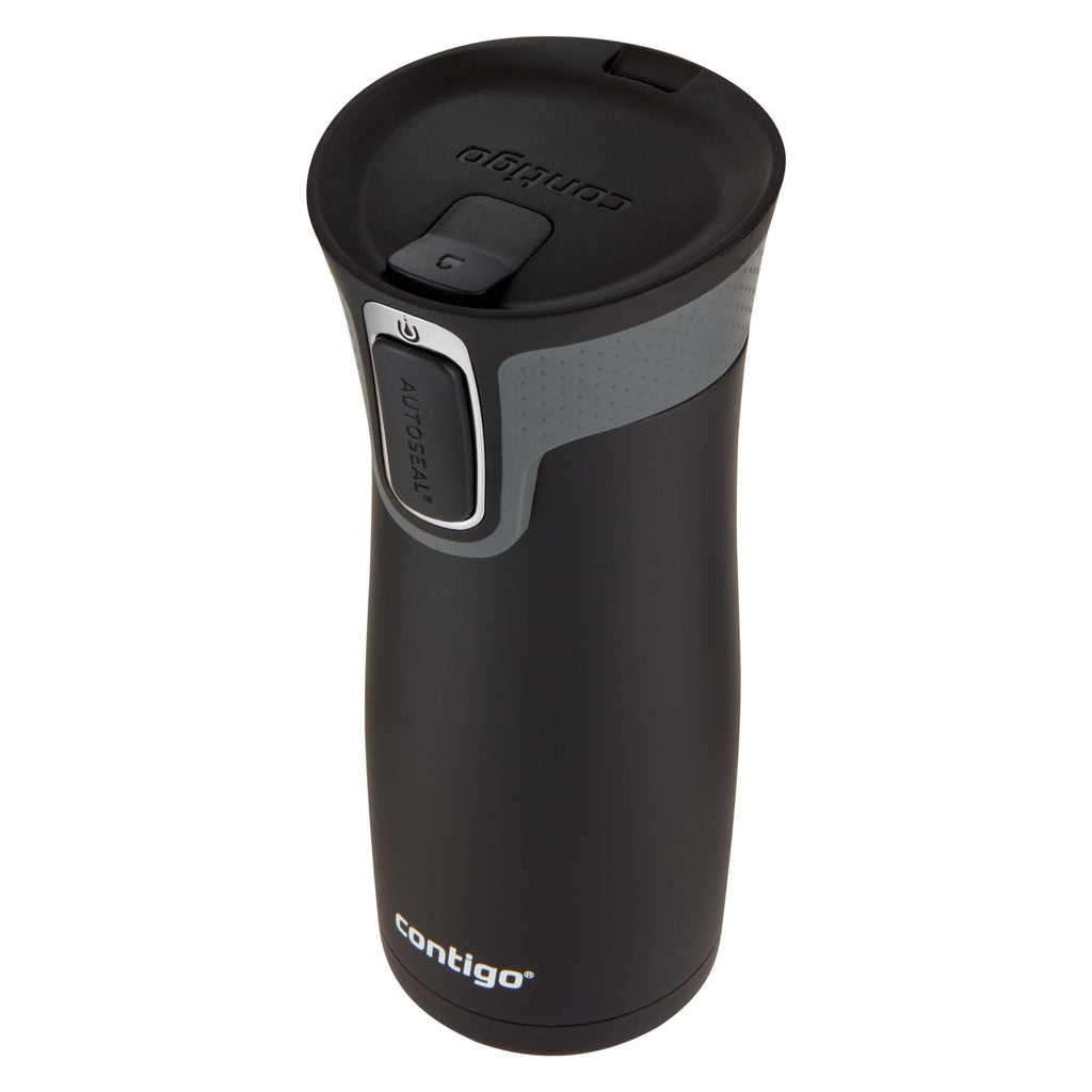 Contigo AUTOSEAL West Loop 2.0 Travel Mug, 16 oz., Stainless Steel with Black Button M98B