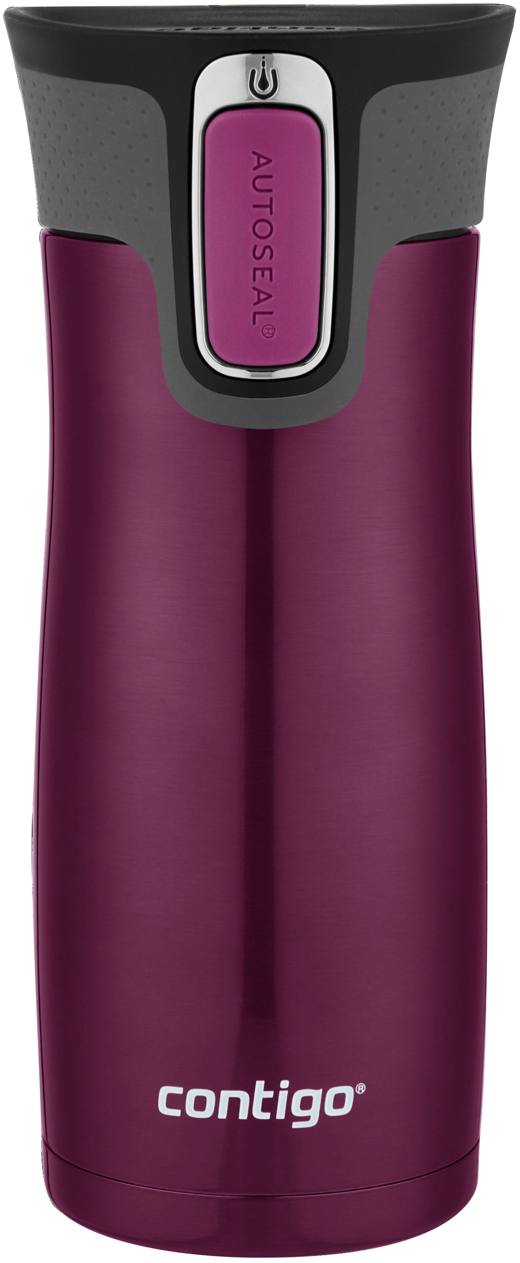 Contigo AUTOSEAL West Loop 2.0 Travel Mug, 16 oz., Stainless Steel with Black Button M98B