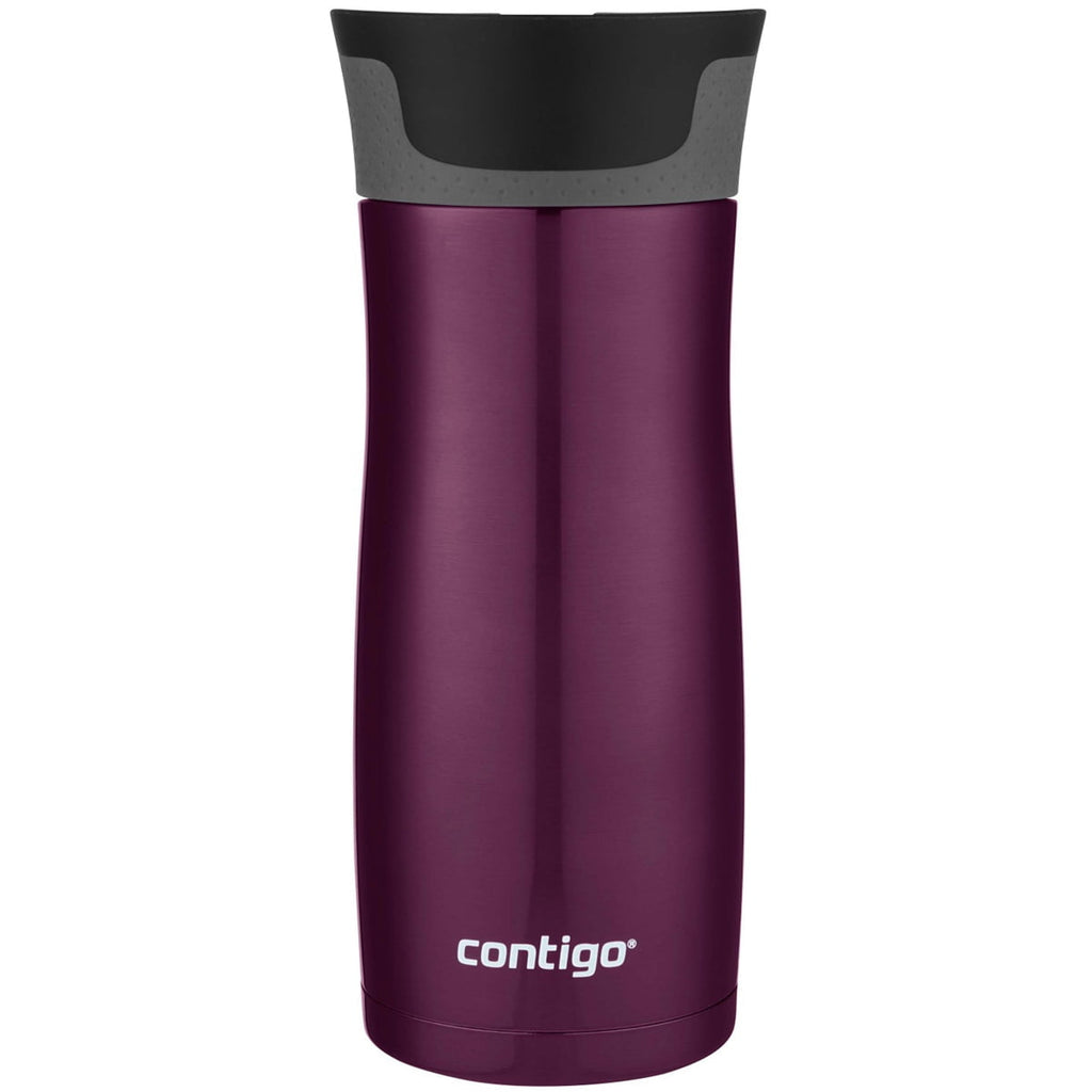 Contigo AUTOSEAL West Loop 2.0 Travel Mug, 16 oz., Stainless Steel with Black Button M98B