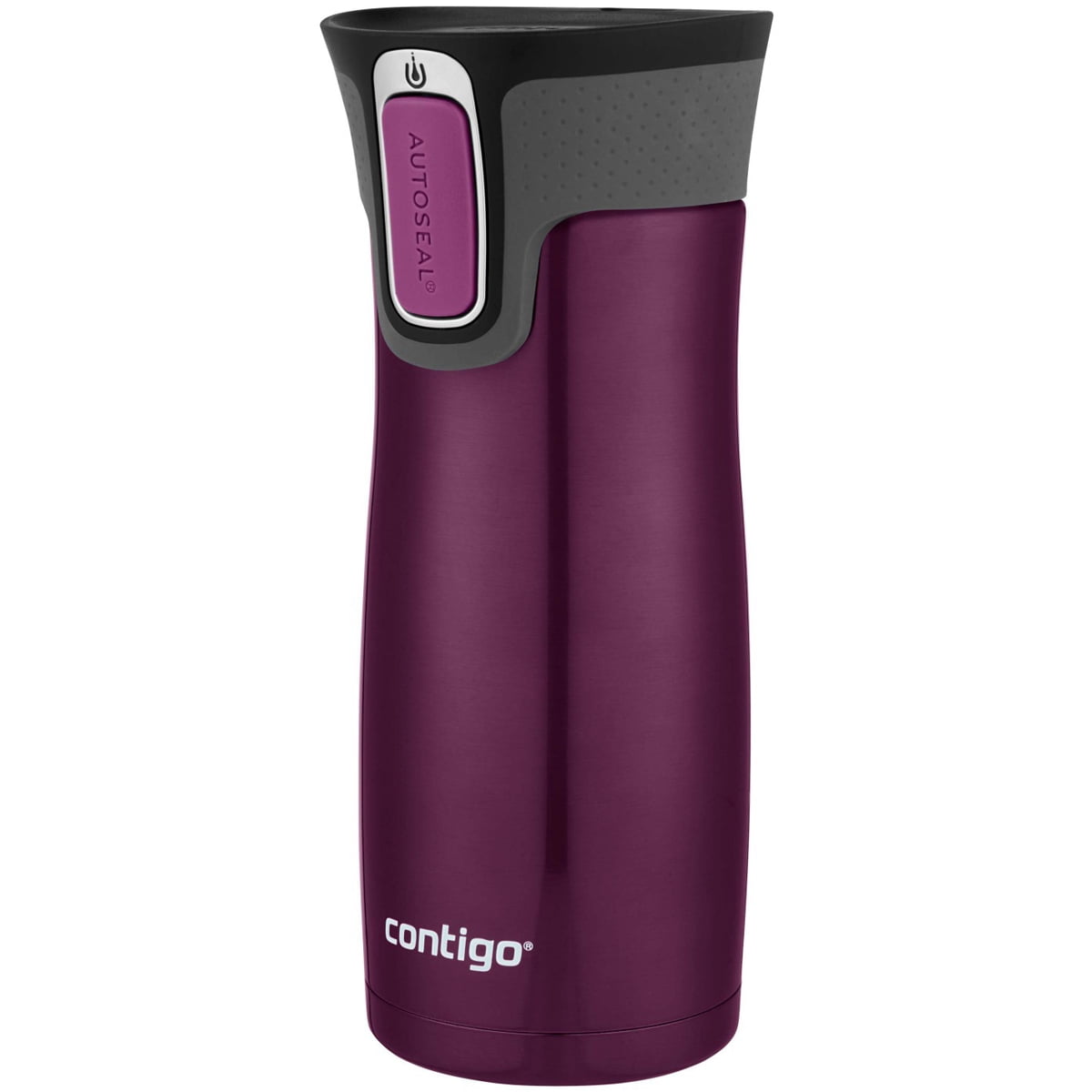 Contigo AUTOSEAL West Loop 2.0 Travel Mug, 16 oz., Stainless Steel with Black Button M98B