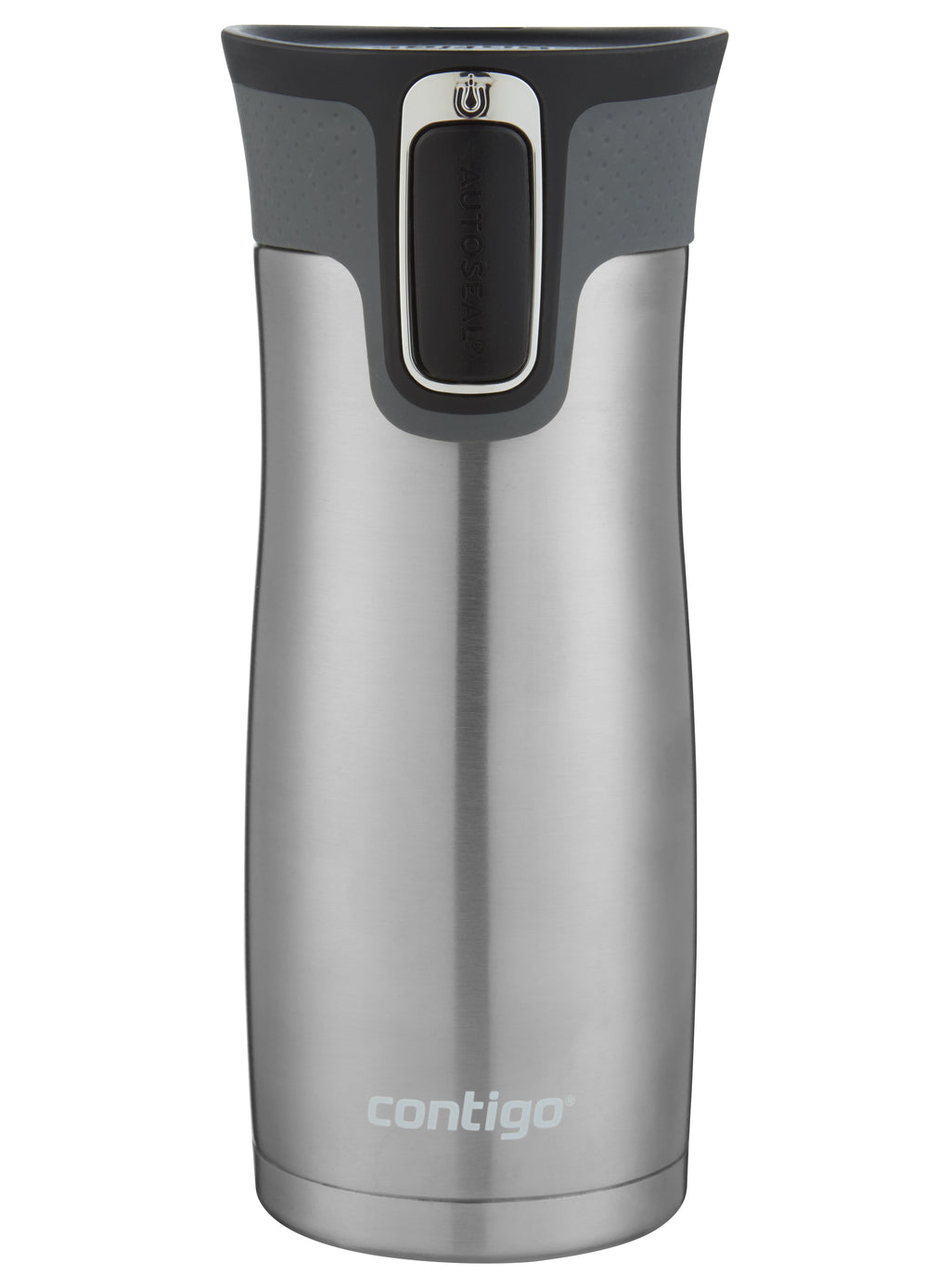 Contigo AUTOSEAL West Loop 2.0 Travel Mug, 16 oz., Stainless Steel with Black Button M98B