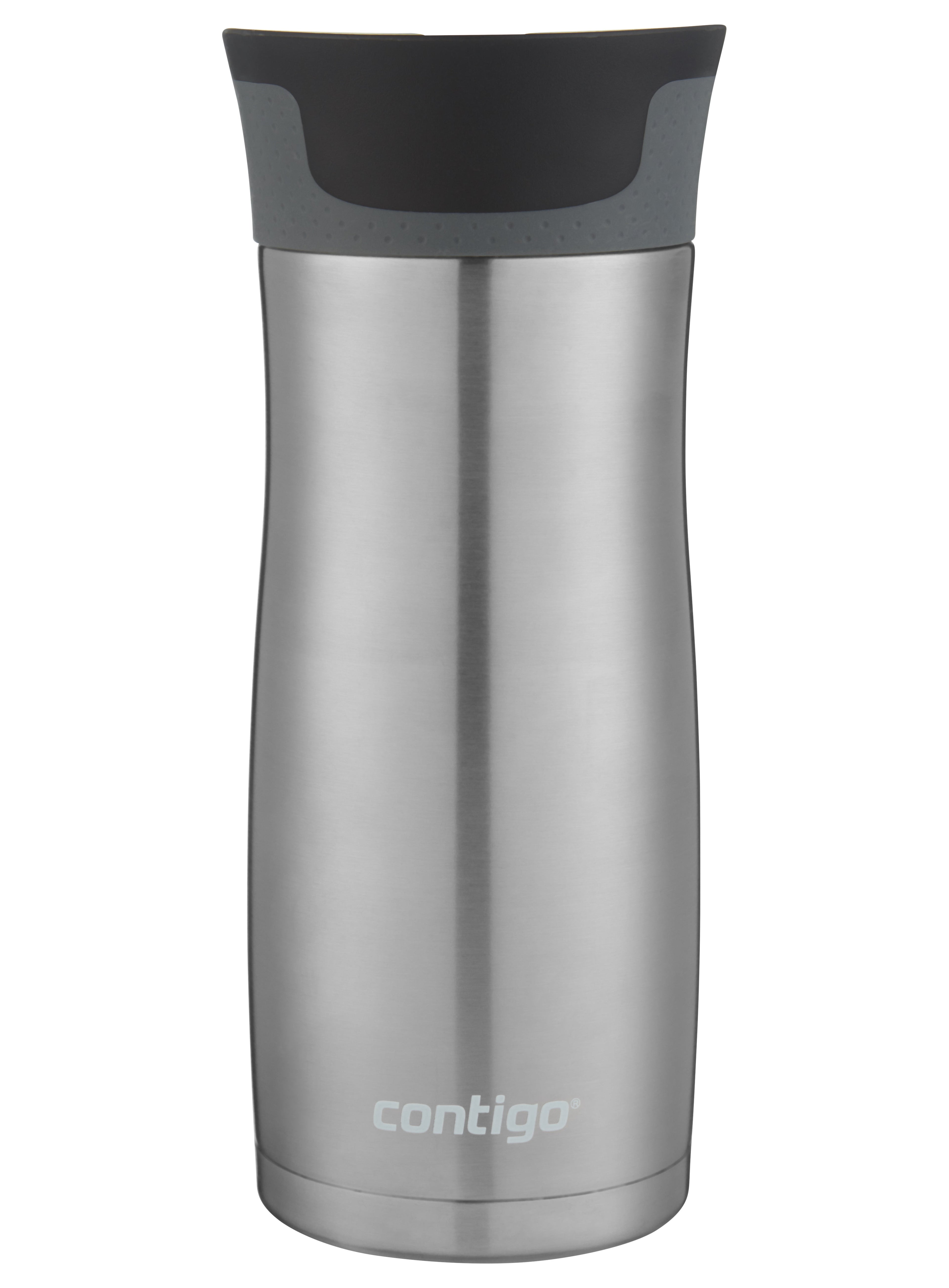 Contigo AUTOSEAL West Loop 2.0 Travel Mug, 16 oz., Stainless Steel with Black Button M98B