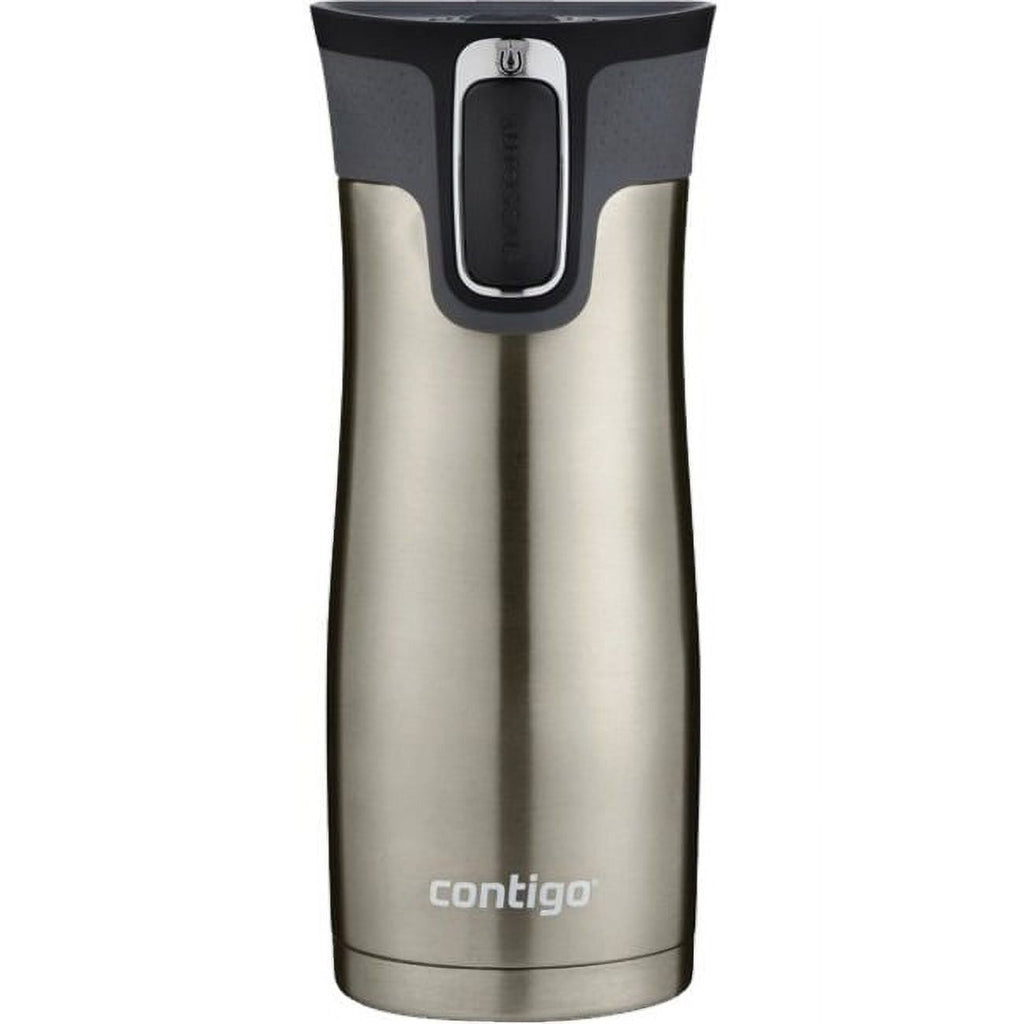 Contigo AUTOSEAL West Loop 2.0 Travel Mug, 16 oz., Stainless Steel with Black Button M98B