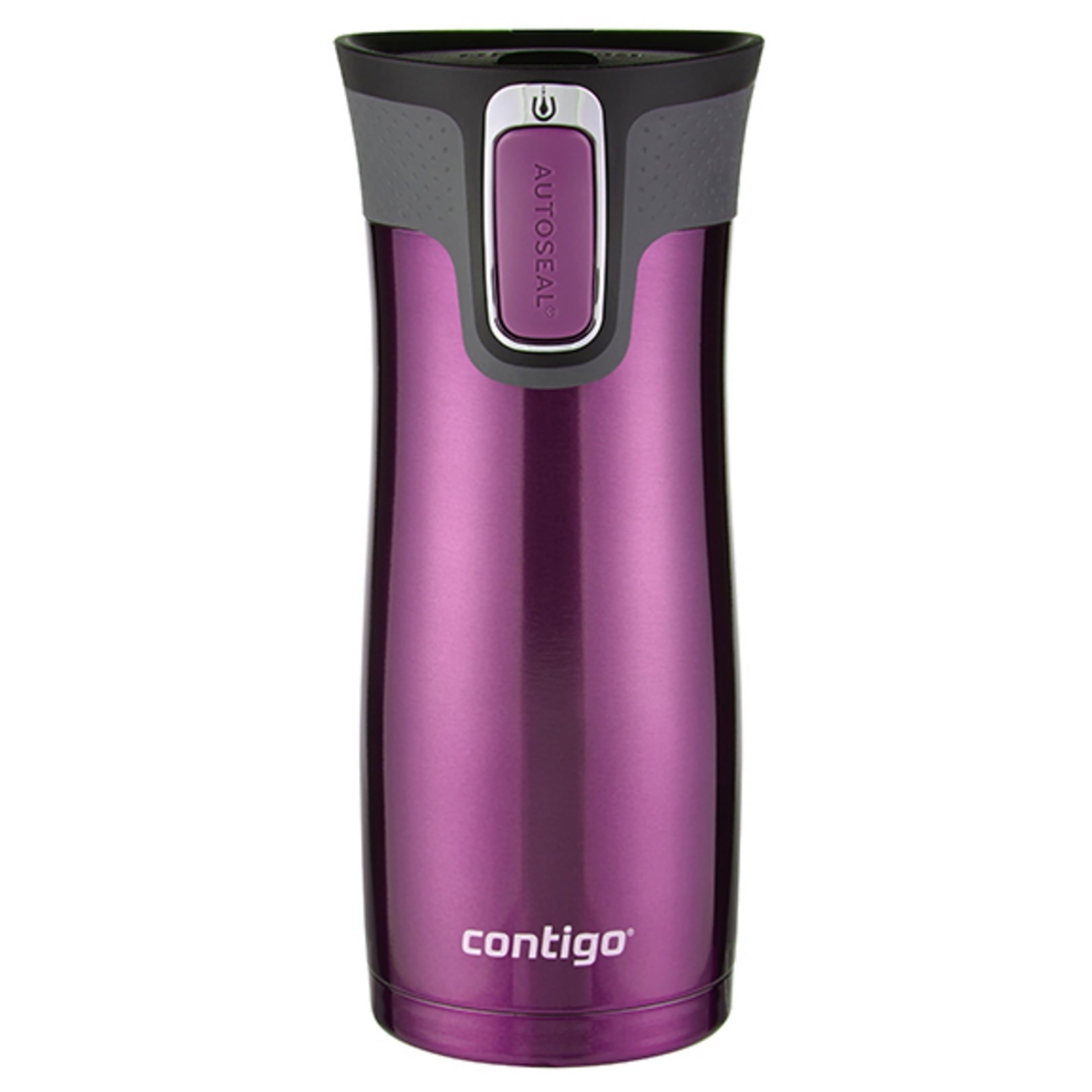 Contigo AUTOSEAL West Loop 2.0 Travel Mug, 16 oz., Stainless Steel with Black Button M98B