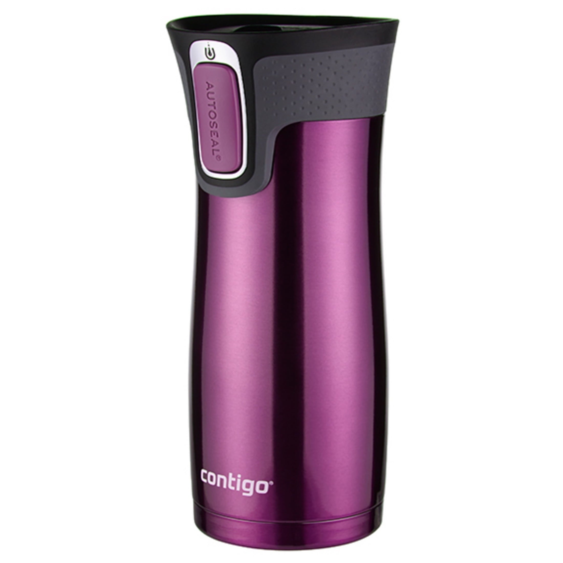 Contigo AUTOSEAL West Loop 2.0 Travel Mug, 16 oz., Stainless Steel with Black Button M98B