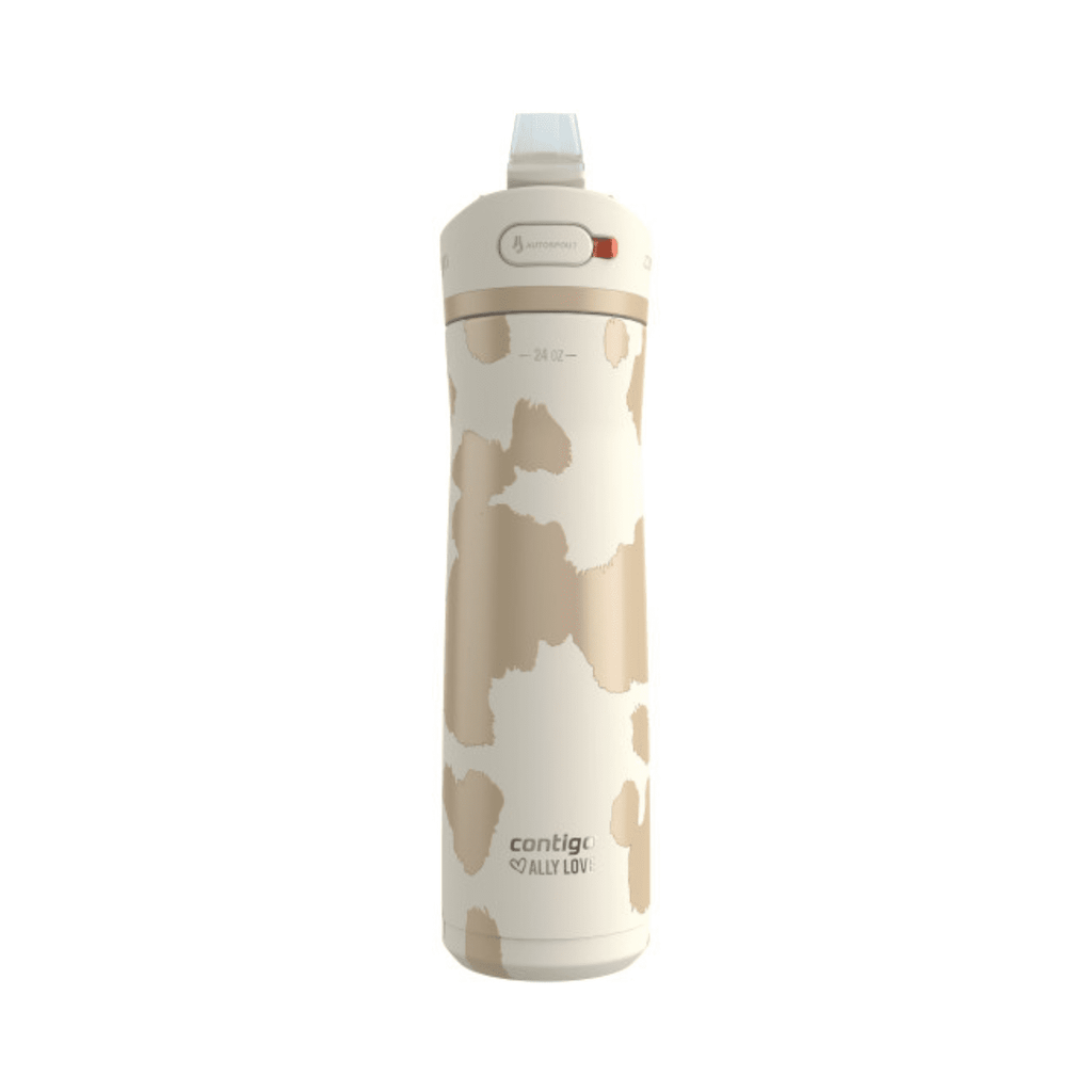 Contigo x Ally Love Ashland Chill 2.0 Stainless Steel Water Bottle with Autospout Lid, 24 oz, Oatmilk M92V