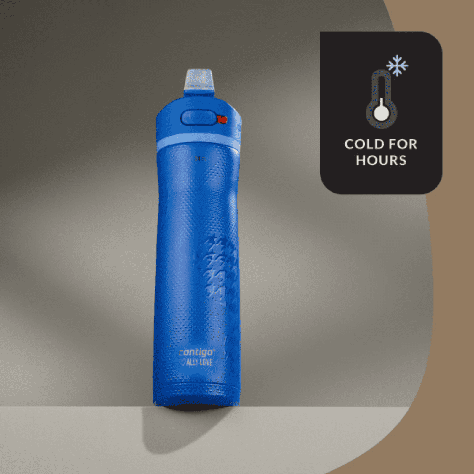 Contigo x Ally Love Ashland Chill 2.0 Stainless Steel Water Bottle with Autospout Lid, 24 oz, Oatmilk M92V