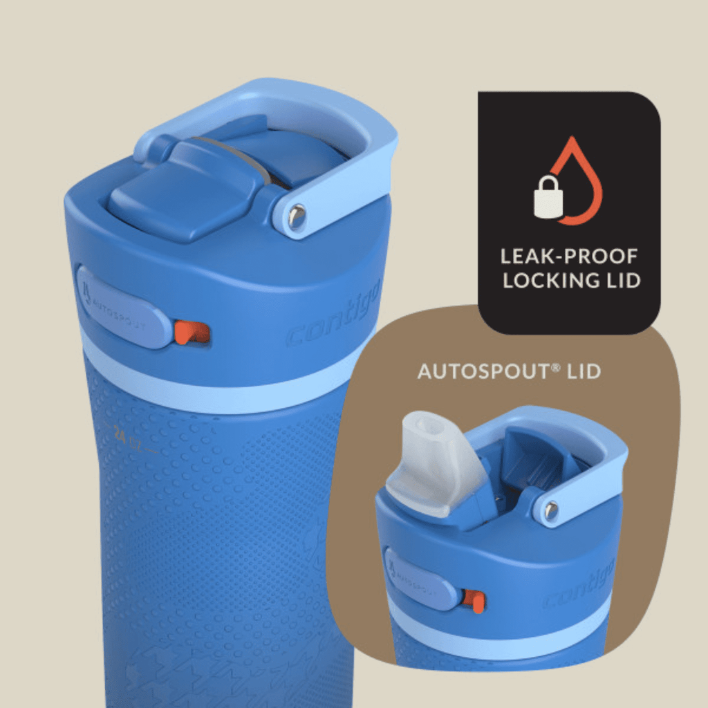 Contigo x Ally Love Ashland Chill 2.0 Stainless Steel Water Bottle with Autospout Lid, 24 oz, Oatmilk M92V