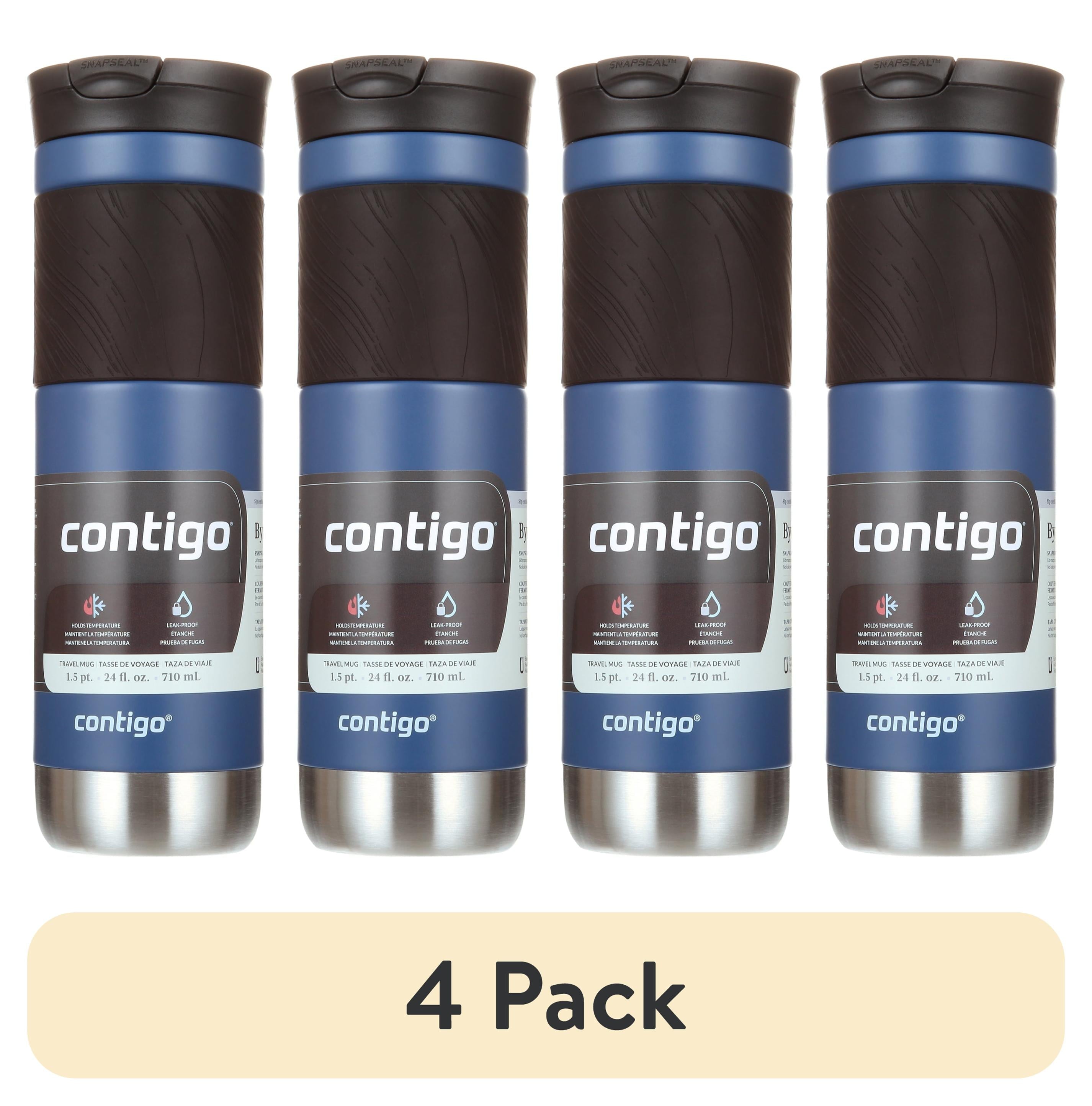Contigo Byron 2.0 Stainless Steel Travel Mug with SNAPSEAL Lid and Grip in Black, 24 fl oz. M02L