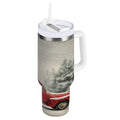 40 oz Insulated Stainless Steel Tumbler Double Wall Stainless Steel Tumbler with 2-Way Drinking Vintage Red Truck M631D