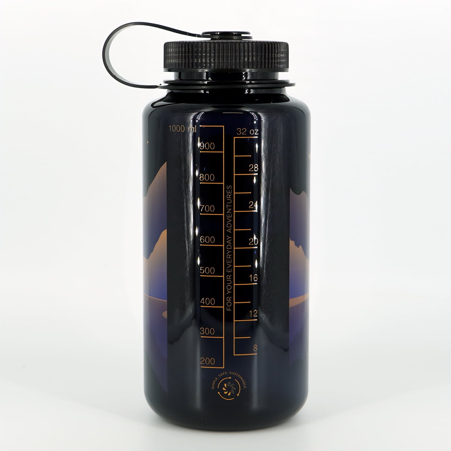 Nalgene Sustain 32 oz. Wide Mouth Water Bottle - Indigo M136C