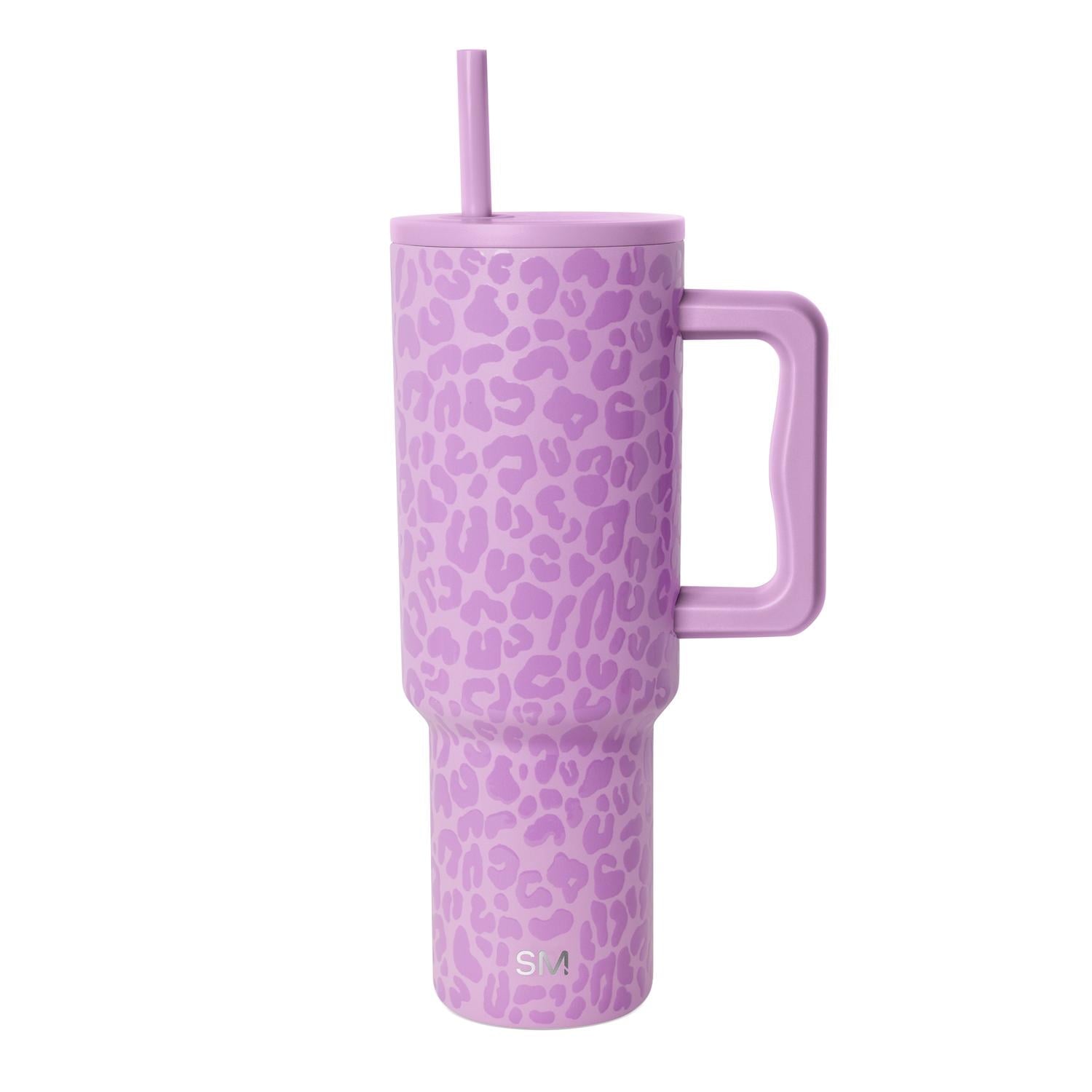 Simple Modern 40 fl oz Insulated Stainless Steel Trek Tumbler with Straw Lid | Blush M392T