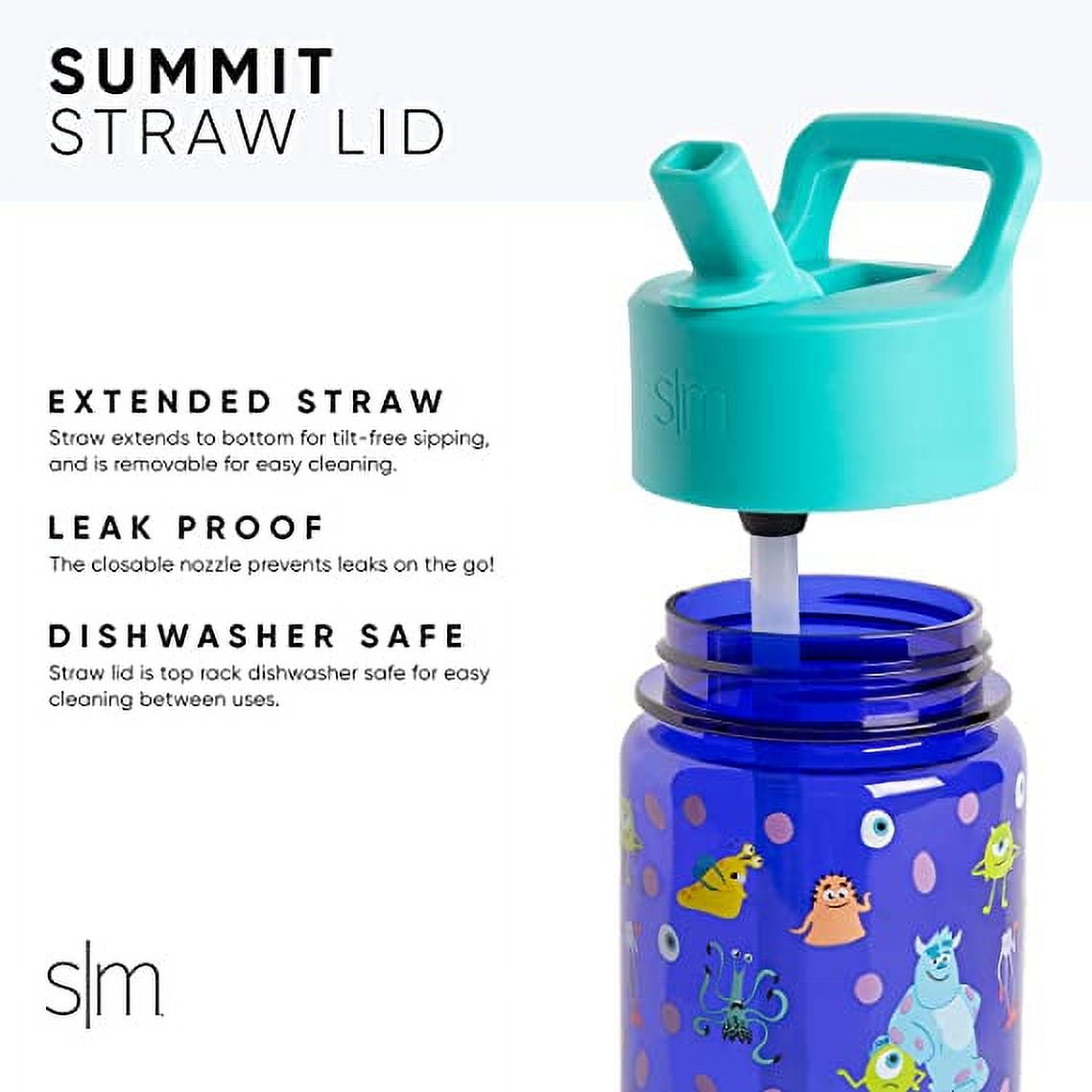 Simple Modern Summit Water Bottle Straw Lid Vacuum Insulated Stainless Steel Bottle | 14 fl oz M431P