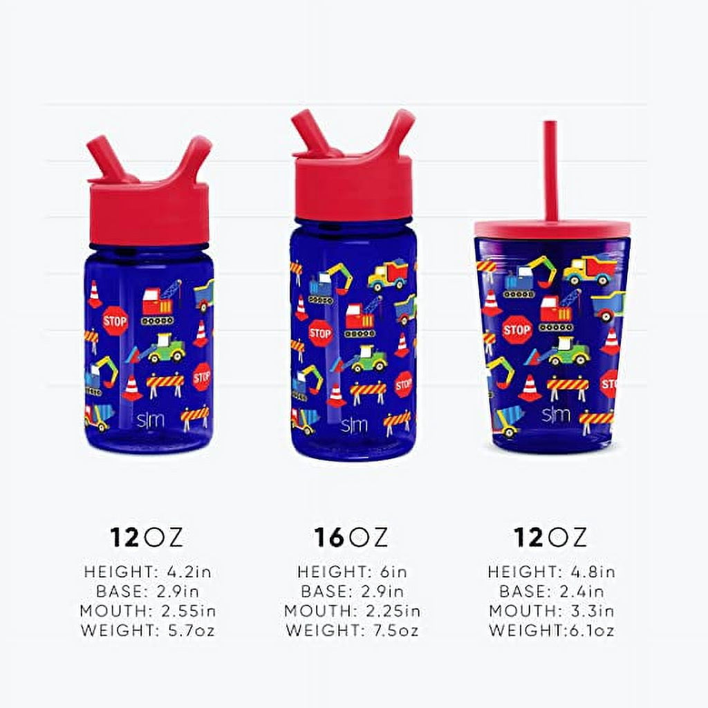 Simple Modern Summit Water Bottle Straw Lid Vacuum Insulated Stainless Steel Bottle | 14 fl oz M431P
