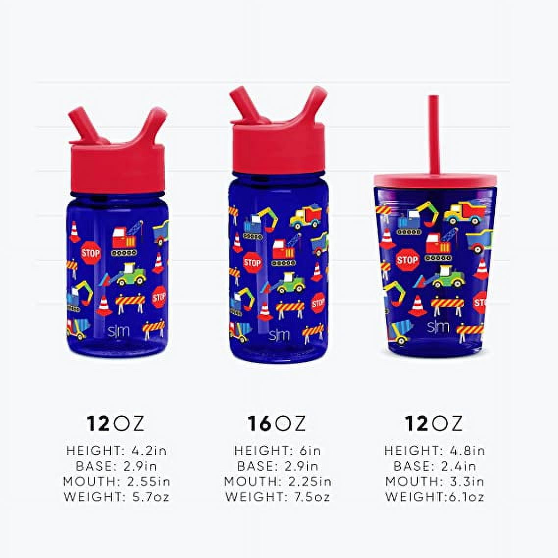 Simple Modern Summit Water Bottle Straw Lid Vacuum Insulated Stainless Steel Bottle | 14 fl oz M431P