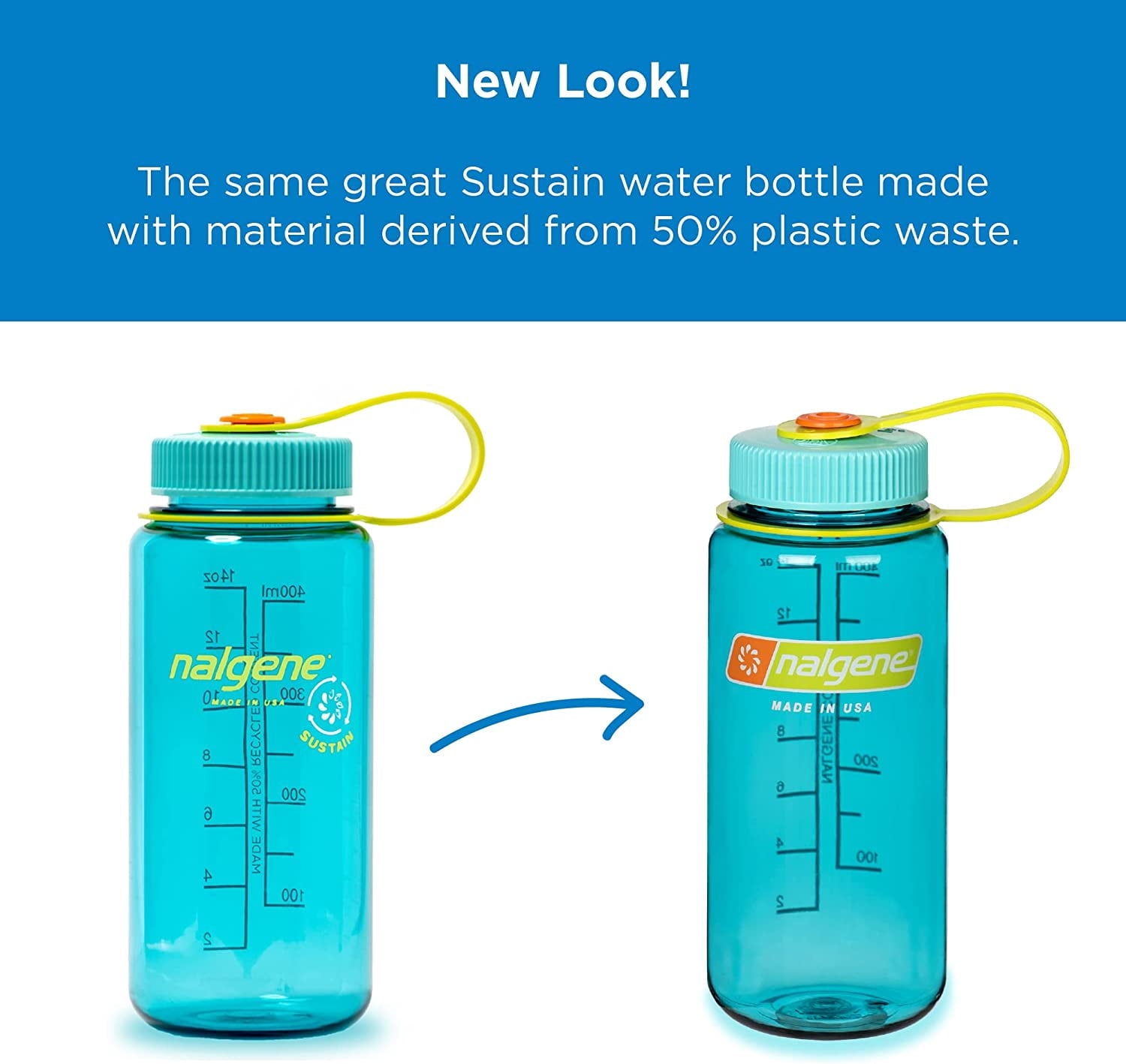 Nalgene 16oz Wide Mouth Sustain Bottle M139N