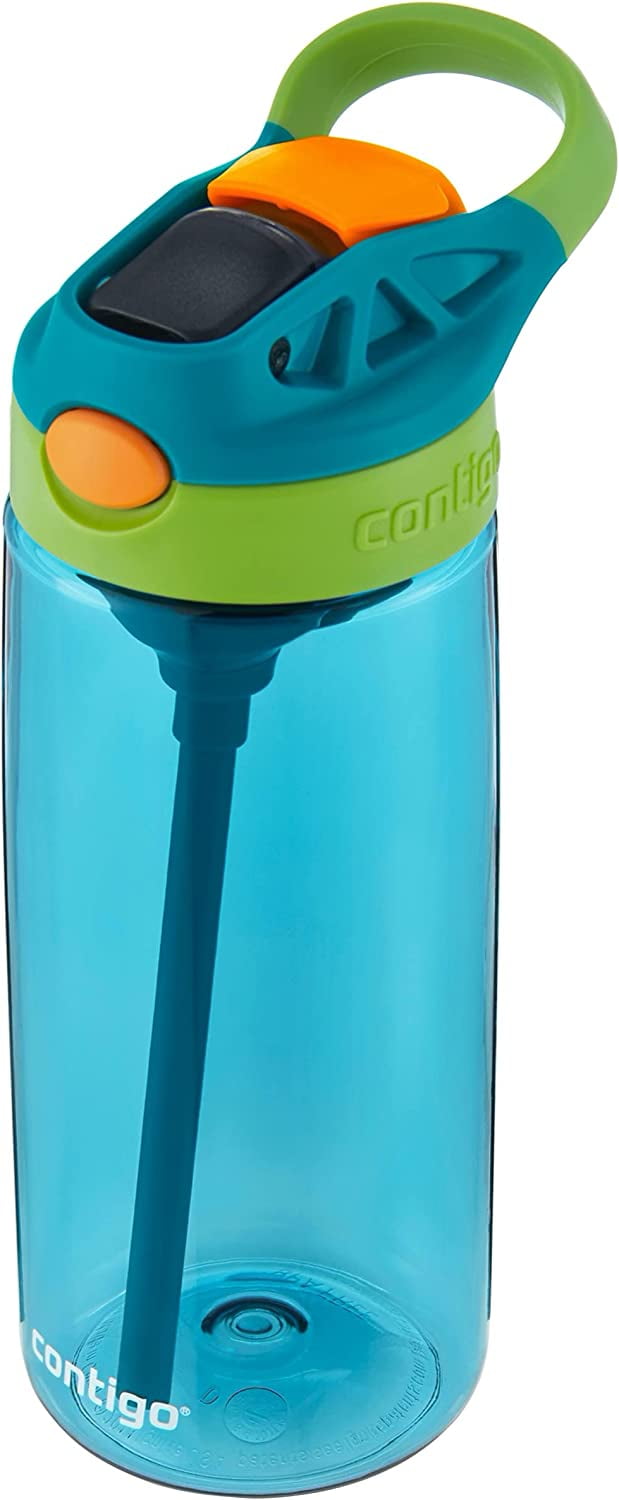 Contigo Kid's 20 oz. AutoSpout Straw Water Bottle - Juniper/Limelight M32K
