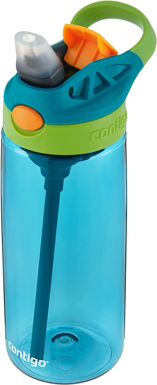 Contigo Kid's 20 oz. AutoSpout Straw Water Bottle - Juniper/Limelight M32K