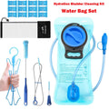 TAGVO Hydration Bladder 2 Liter BPA Free 70oz + Cleaning Brushes Kit, Leakproof Water Bladder Travel Reservoir Hydration Bag, Easy Cleaning by 3 Brushes and Air Drying by Collapsible Frame M383H